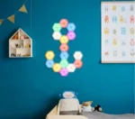 Hex On Εξαγωνικά Επιτοίχια Αυτοκόλλητα Φωτιστικά - Διακοσμητικά RGB LED Αφής με Τηλεχειριστήριο & Ρύθμιση Έντασης Φωτεινότητας 6τμχ.