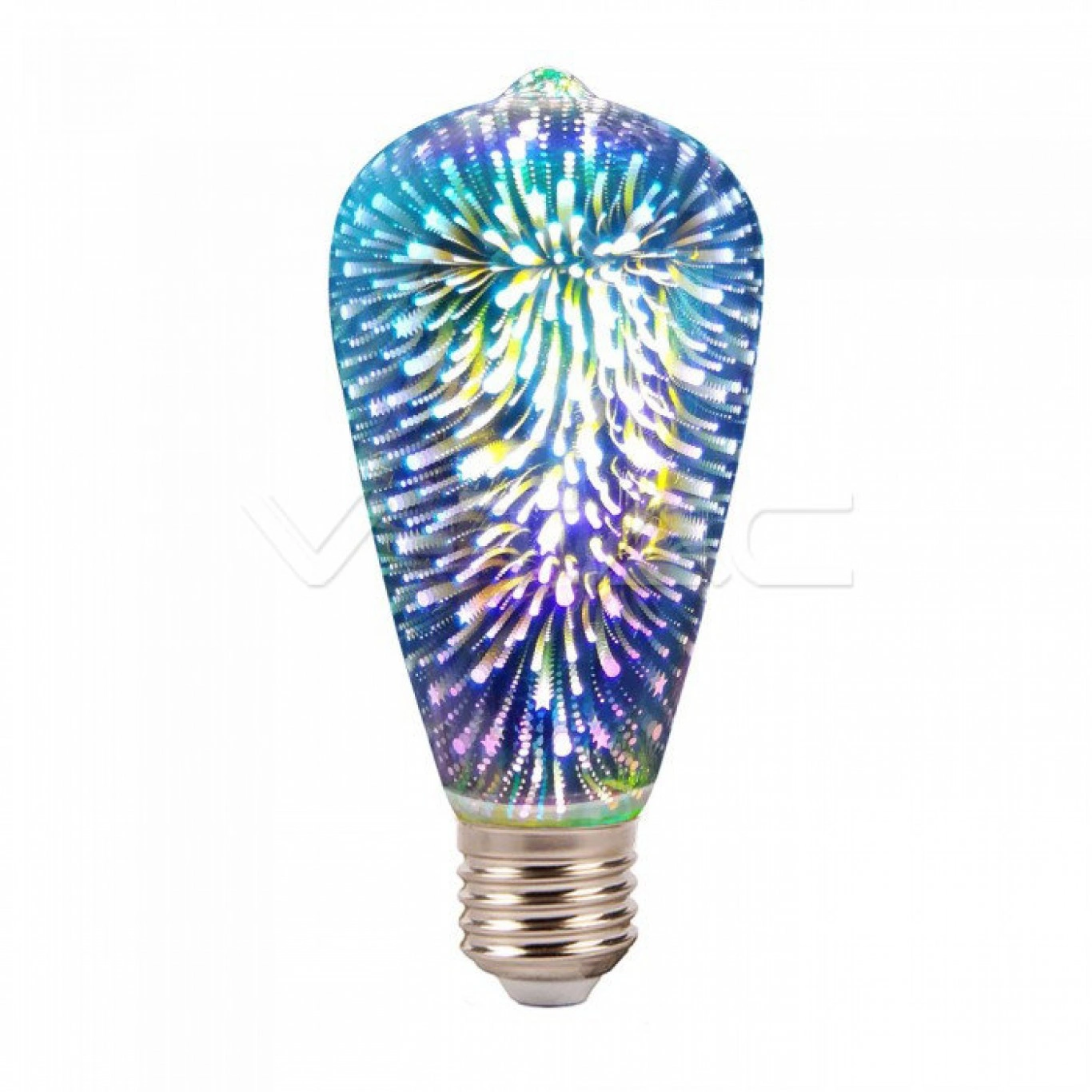 LED Λάμπα 3W E27 με Εφφέ Πυροτεχνήματα ST64 - Filament 3d LED Λάμπα 3W E27 με Εφφέ Πυροτεχνήματα ST64 - Filament 3d