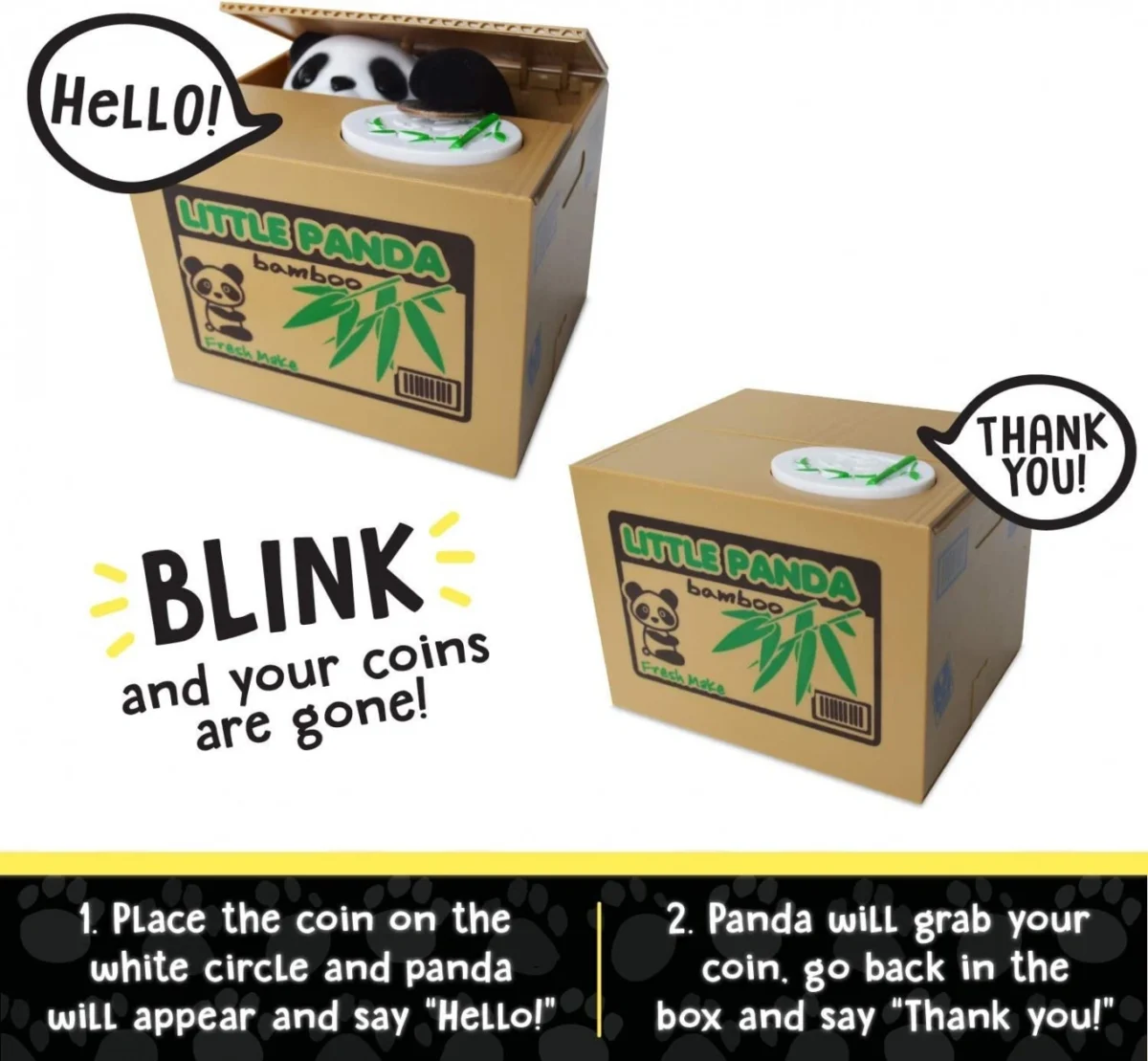 Έξυπνος Κουμπαράς Πονηρό Πάντα - Mischief Money Box