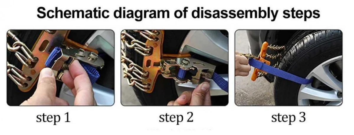 Αλυσίδες Χιονιού Σκάλα με Ιμάντες 8 τεμάχια