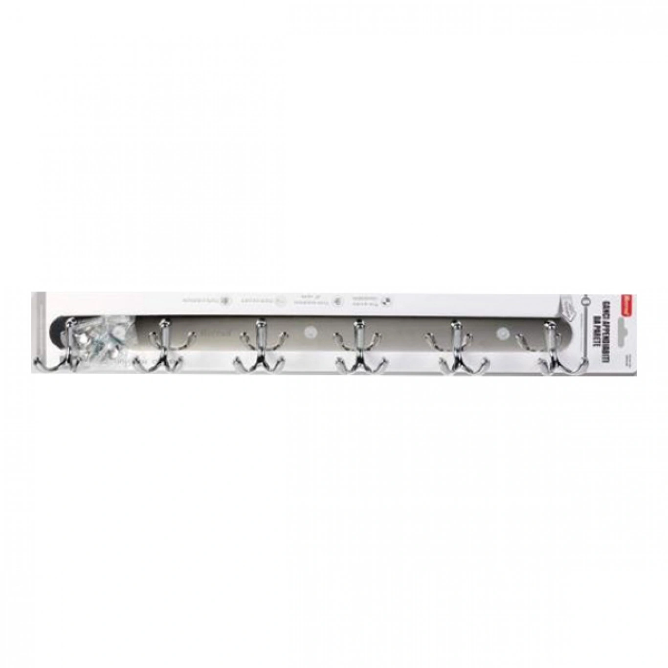 Ανοξείδωτη Κρεμάστρα με 6 Διπλά Γαντζάκια 56x6x2 εκ Ανοξείδωτη Κρεμάστρα με 6 Διπλά Γαντζάκια 56x6x2 εκ