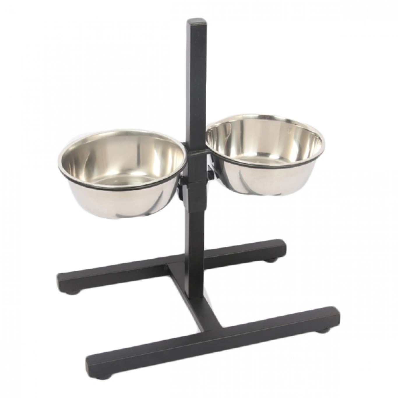 Ανοξείδωτο Μπολ Φαγητού & Νερού για Σκύλο με Βάση σε Ασημί Xρώμα 2 Θέσεων 2.8 lt 24 cm Ανοξείδωτο Μπολ Φαγητού & Νερού για Σκύλο με Βάση σε Ασημί Xρώμα 2 Θέσεων 2.8 lt 24 cm