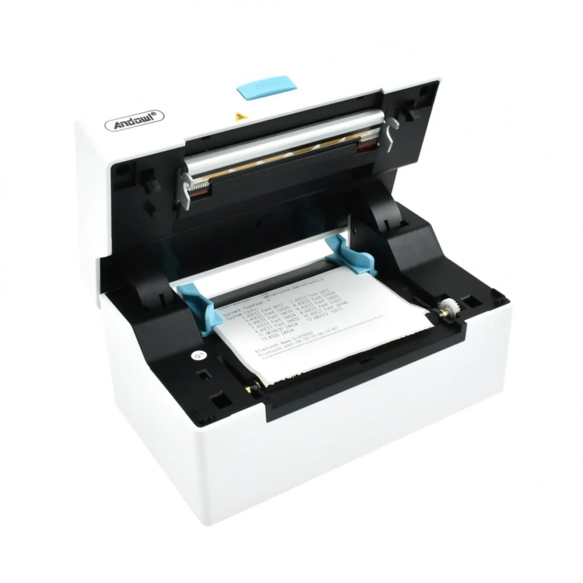 Ασύρματος Θερμικός Εκτυπωτής 104mm 203DPI με USB/LAN/Bluetooth Andowl Λευκό