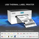 Ασύρματος Θερμικός Εκτυπωτής 104mm 203DPI με USB/LAN/Bluetooth Andowl Λευκό