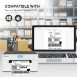 Ασύρματος Θερμικός Εκτυπωτής 104mm 203DPI με USB/LAN/Bluetooth Andowl Λευκό