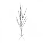 Διακοσμητικό Χριστουγεννιάτικο Φωτιζόμενο Δέντρο 120cm με Λάμπες σε Σχήμα Κουκουνάρι & Πολύχρωμο LED Φωτισμό