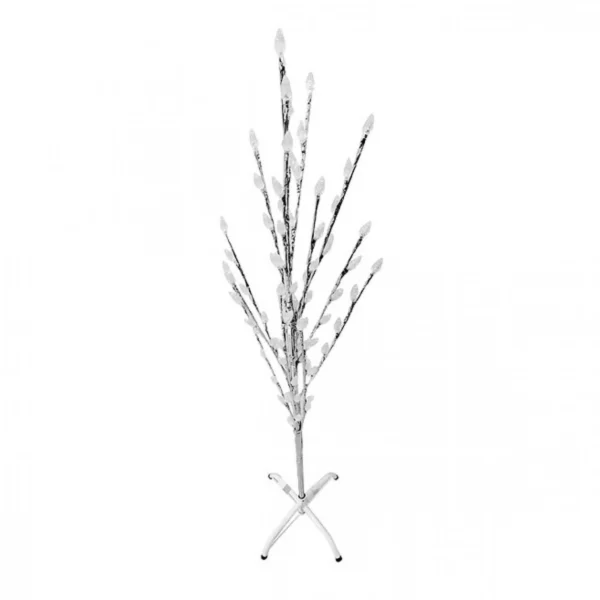 Διακοσμητικό Χριστουγεννιάτικο Φωτιζόμενο Δέντρο 120cm με Λάμπες σε Σχήμα Κουκουνάρι & Πολύχρωμο LED Φωτισμό