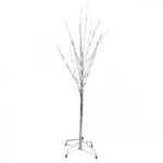 Διακοσμητικό Χριστουγεννιάτικο Φωτιζόμενο Δέντρο 120cm με Μπάλες & Θερμό LED Φωτισμό