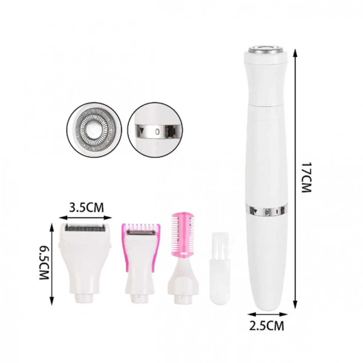 Επαναφορτιζόμενη Ξυριστική Μηχανή 4 σε 1 USB Lady Shaver Beauty Kit