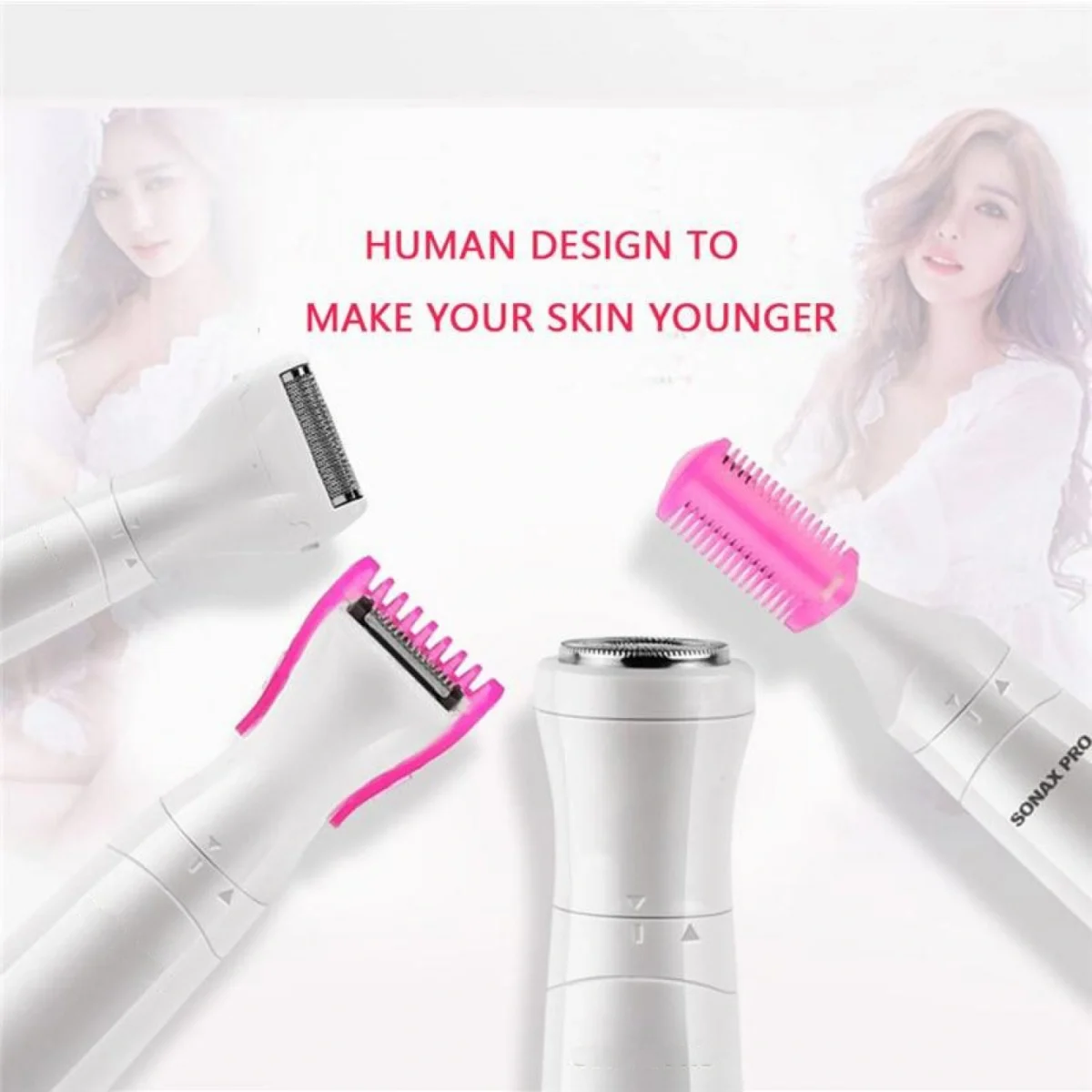 Επαναφορτιζόμενη Ξυριστική Μηχανή 4 σε 1 USB Lady Shaver Beauty Kit