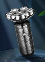 Επαναφορτιζόμενη Ξυριστική Μηχανή Προσώπου και Κεφαλιού 7D KM-1523