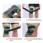 Επιγονατίδα - Προστατευτικό Γόνατου με Τεχνολογία 3D - Μαύρο/Πράσινο