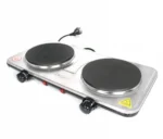 Επιτραπέζια Διπλή Εστία Εμαγιέ - Ηλεκτρικό Μάτι 2 Θέσεων Sokany Γκρι