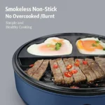 Ηλεκτρική Ψησταριά με Αντικολλητικές Πλάκες 600W Sokany Μπλε