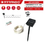 Ηλιακά Χριστουγεννιάτικα Λαμπάκια με 100LED Αδιάβροχο IP44, Θερμό Λευκό και 8 Προγράμματα Arrango AN76804
