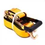 Ιμάντας Πρόσδεσης 10m 50mm με Καστάνια Αντοχής 3 Τόνων DINGQI - Κίτρινος