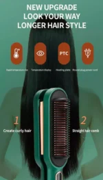 Επαγγελματικό Ισιωτικό Σίδερο/Πρέσα Μαλλιών με Κεραμικές Πλάκες Τουρμαλίνης - Kemei KM-1024