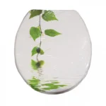 Καπάκι Λεκάνης Τουαλέτας με Σχέδιο Φύλλα 42.5x35 εκ από Πολυπροπυλένιο