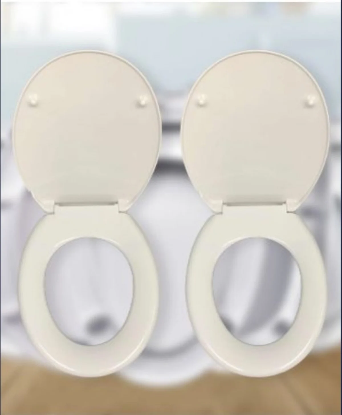 Καπάκι Λεκάνης Τουαλέτας Mπέζ με Σχέδιο Χρυσόψαρο 42.5x35 εκ από Πολυπροπυλένιο