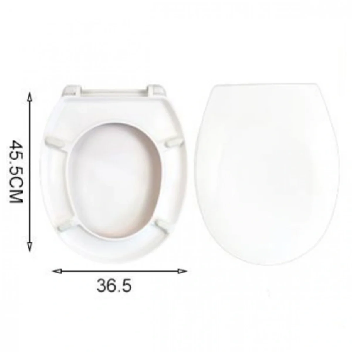 Καπάκι Λεκάνης Τουαλέτας Λευκό 45.5x36.5 εκ από Πολυπροπυλένιο