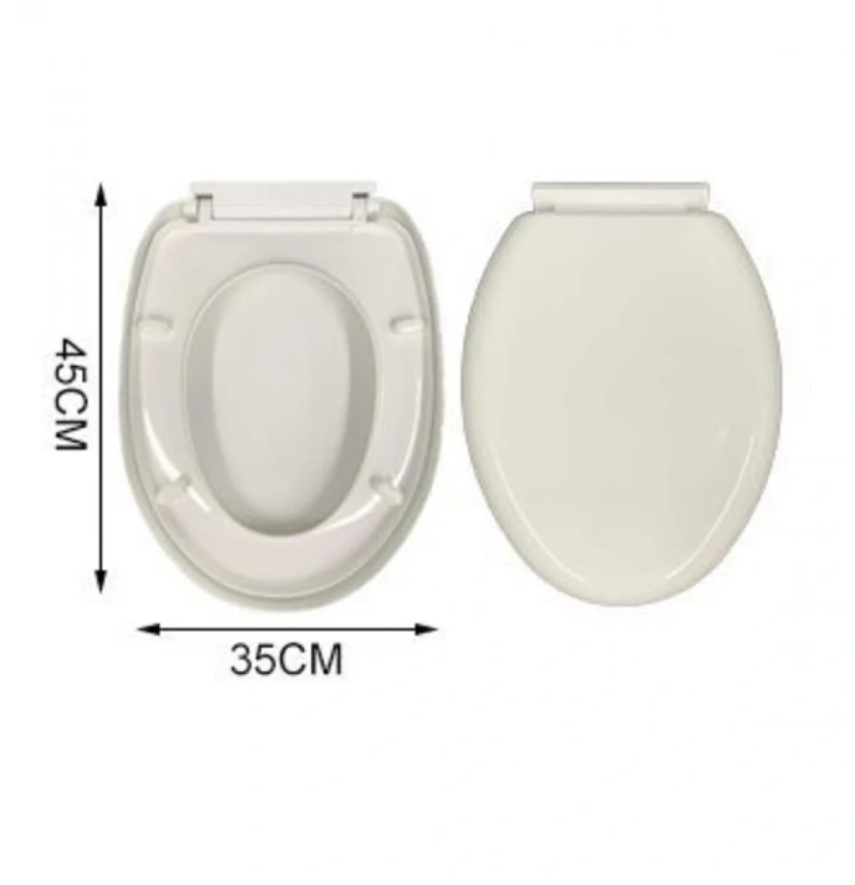 Καπάκι Λεκάνης Τουαλέτας Mπέζ 45x35 εκ από Πολυπροπυλένιο