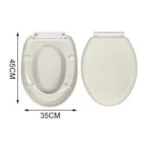 Καπάκι Λεκάνης Τουαλέτας Mπέζ 45x35 εκ από Πολυπροπυλένιο