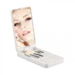 Μίνι Σετ με Φωτιζόμενο Led Καθρέπτη και 5 Πινέλα Μακιγιάζ