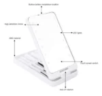 Μίνι Σετ με Φωτιζόμενο Led Καθρέπτη και 5 Πινέλα Μακιγιάζ