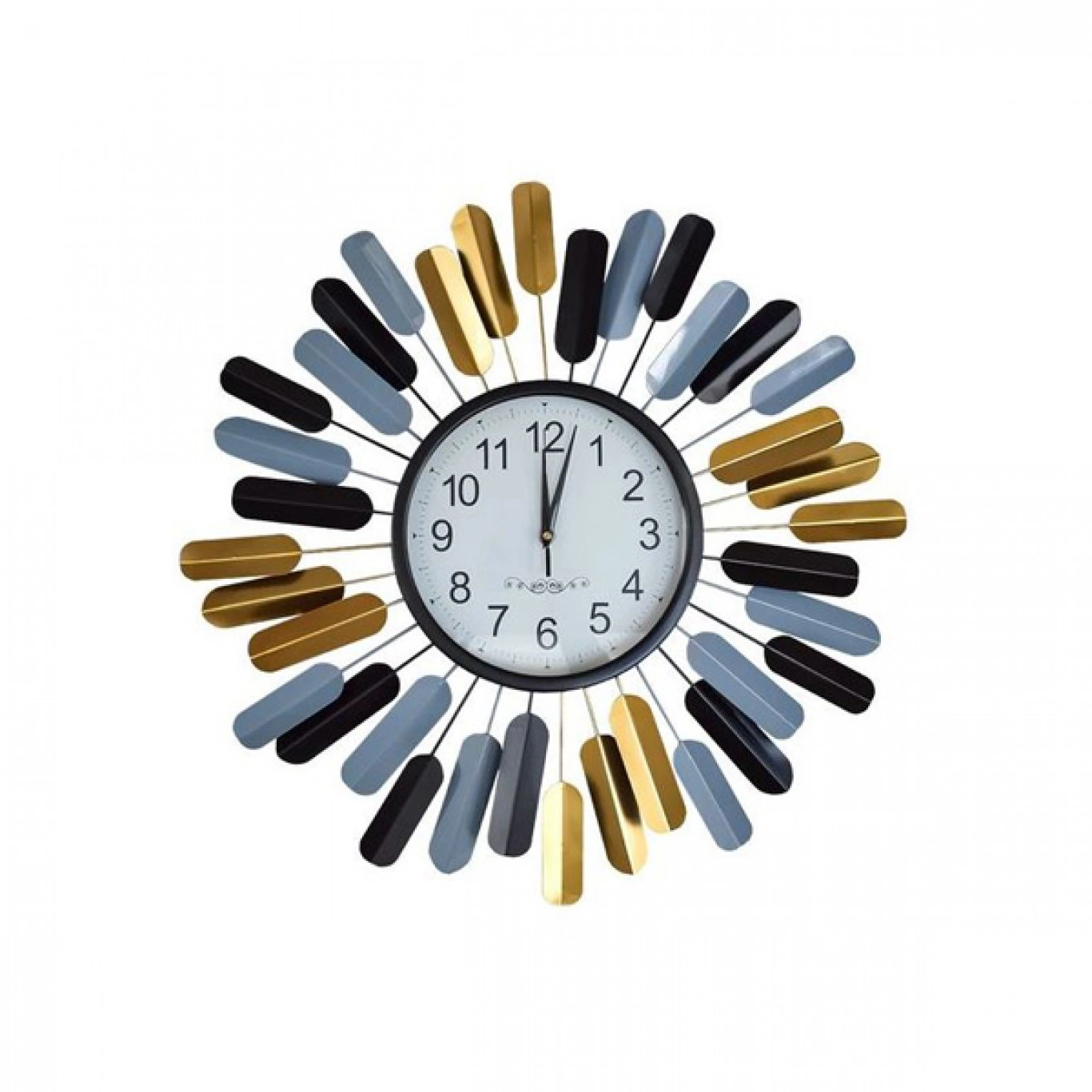 Μεγάλο Μεταλικό Ρολόι Τοίχου με Μοτίβο Φτερών 60x60 cm Μεγάλο Μεταλικό Ρολόι Τοίχου με Μοτίβο Φτερών 60x60 cm