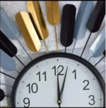 Μεγάλο Μεταλικό Ρολόι Τοίχου με Μοτίβο Φτερών 60x60 cm