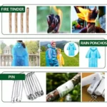 Πλήρες Κιτ Έκτακτης Ανάγκης 36 σε 1 με Εργαλεία Επιβίωσης, Ιατρικές Προμήθειες, Κατάλυμα & Θερμική Κουβέρτα Outdoor - Camping