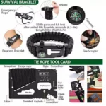 Πλήρες Κιτ Έκτακτης Ανάγκης 36 σε 1 με Εργαλεία Επιβίωσης, Ιατρικές Προμήθειες, Κατάλυμα & Θερμική Κουβέρτα Outdoor - Camping
