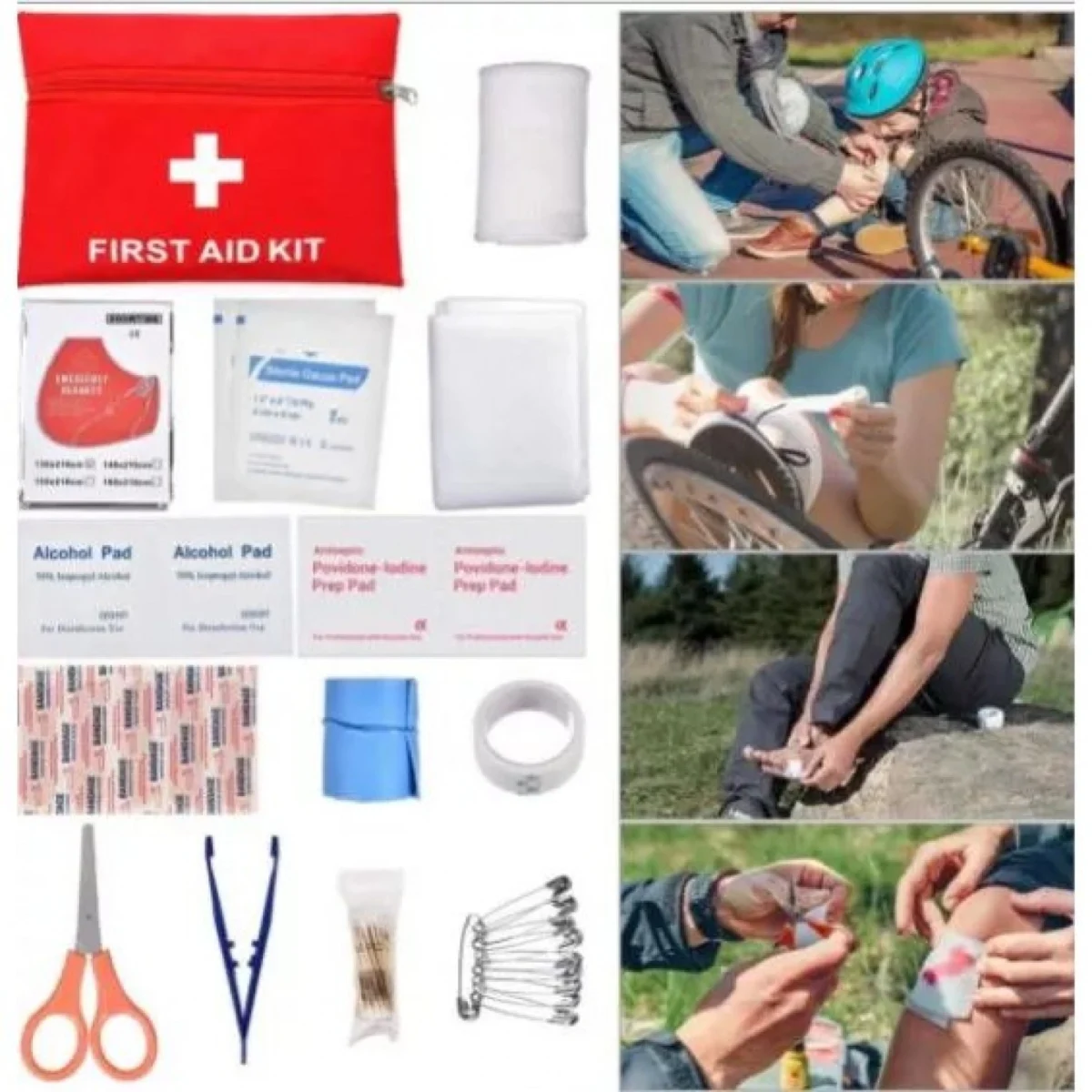 Πλήρες Κιτ Έκτακτης Ανάγκης 36 σε 1 με Εργαλεία Επιβίωσης, Ιατρικές Προμήθειες, Κατάλυμα & Θερμική Κουβέρτα Outdoor - Camping