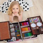 Σετ Ζωγραφικής Unicorn Ροζ 145 Τεμαχίων με Βαλιτσάκι Μεταφοράς 34.5x23.5x9εκ