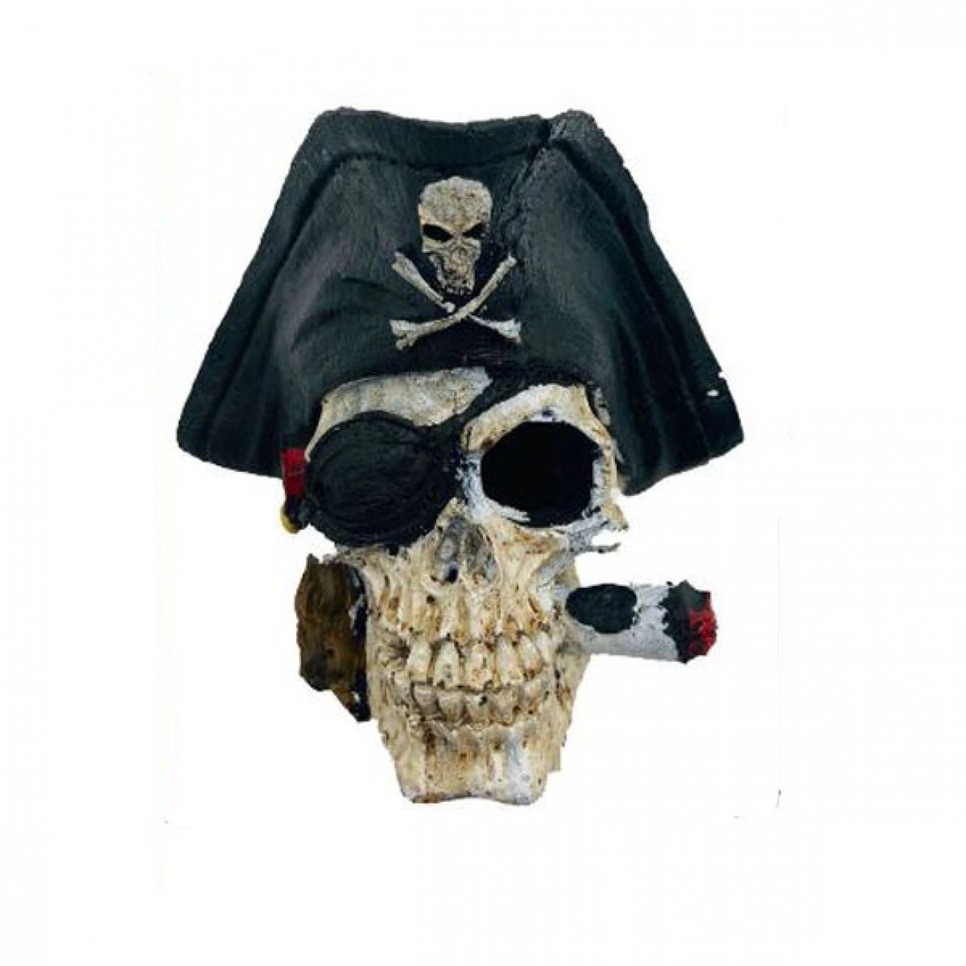 Ρεαλιστικό Διακοσμητικό Κρανίο Πειρατή για Ενυδρεία 13,5x13x12,5 cm Ρεαλιστικό Διακοσμητικό Κρανίο Πειρατή για Ενυδρεία 13,5x13x12,5 cm