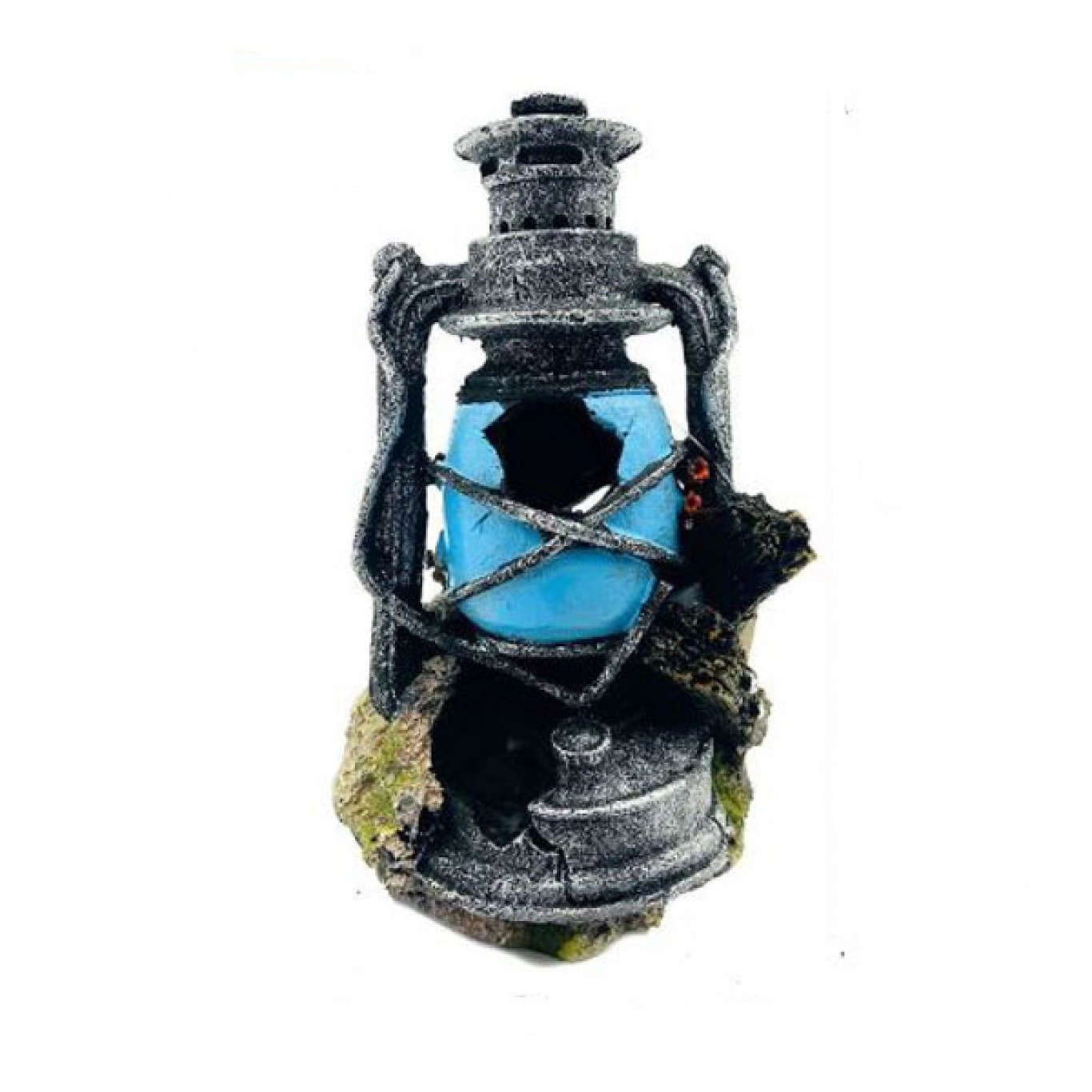 Ρεαλιστικό Διακοσμητικό Λάμπα Θυέλλης για Ενυδρεία 9,5x9,5x17 cm Ρεαλιστικό Διακοσμητικό Λάμπα Θυέλλης για Ενυδρεία 9,5x9,5x17 cm