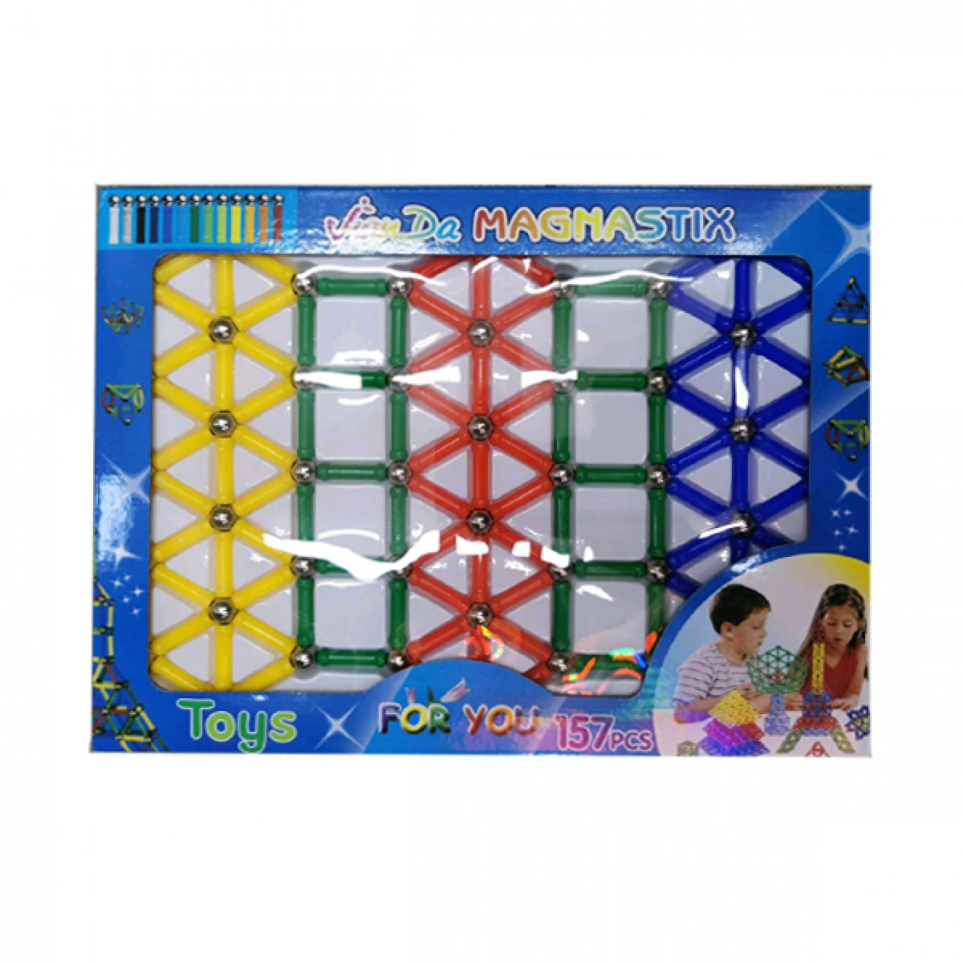 Σετ 157pcs Μαγνητικοί Ράβδοι & Μπίλιες Κατασκευών - Παιδικό Παιχνίδι Magnastix Σετ 157pcs Μαγνητικοί Ράβδοι & Μπίλιες Κατασκευών - Παιδικό Παιχνίδι Magnastix