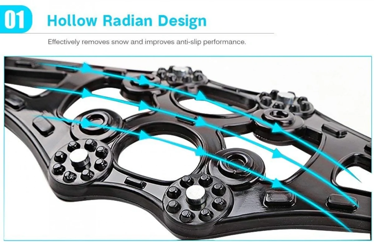 Σετ 8 Universal Αντιολισθητικές Αλυσίδες Χιονιού - Δρόμου - Λάσπης για κάθε Αυτοκίνητο Πλαστικές - Good Road