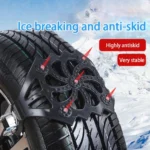 Σετ 5 Αντιολισθητικές Αλυσίδες Χιονιού - Δρόμου - Λάσπης Πλαστικές, Με Θήκη, 235mm – 295mm - Maxeed 22298