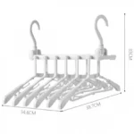 Τηλεσκοπική Πτυσσόμενη Κρεμάστρα Παντελονιών-Ρούχων με Κλιπ Organizer 34,6x397x33 cm