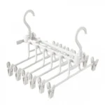 Τηλεσκοπική Πτυσσόμενη Κρεμάστρα Παντελονιών-Ρούχων με Κλιπ Organizer 34,5x34x27 cm