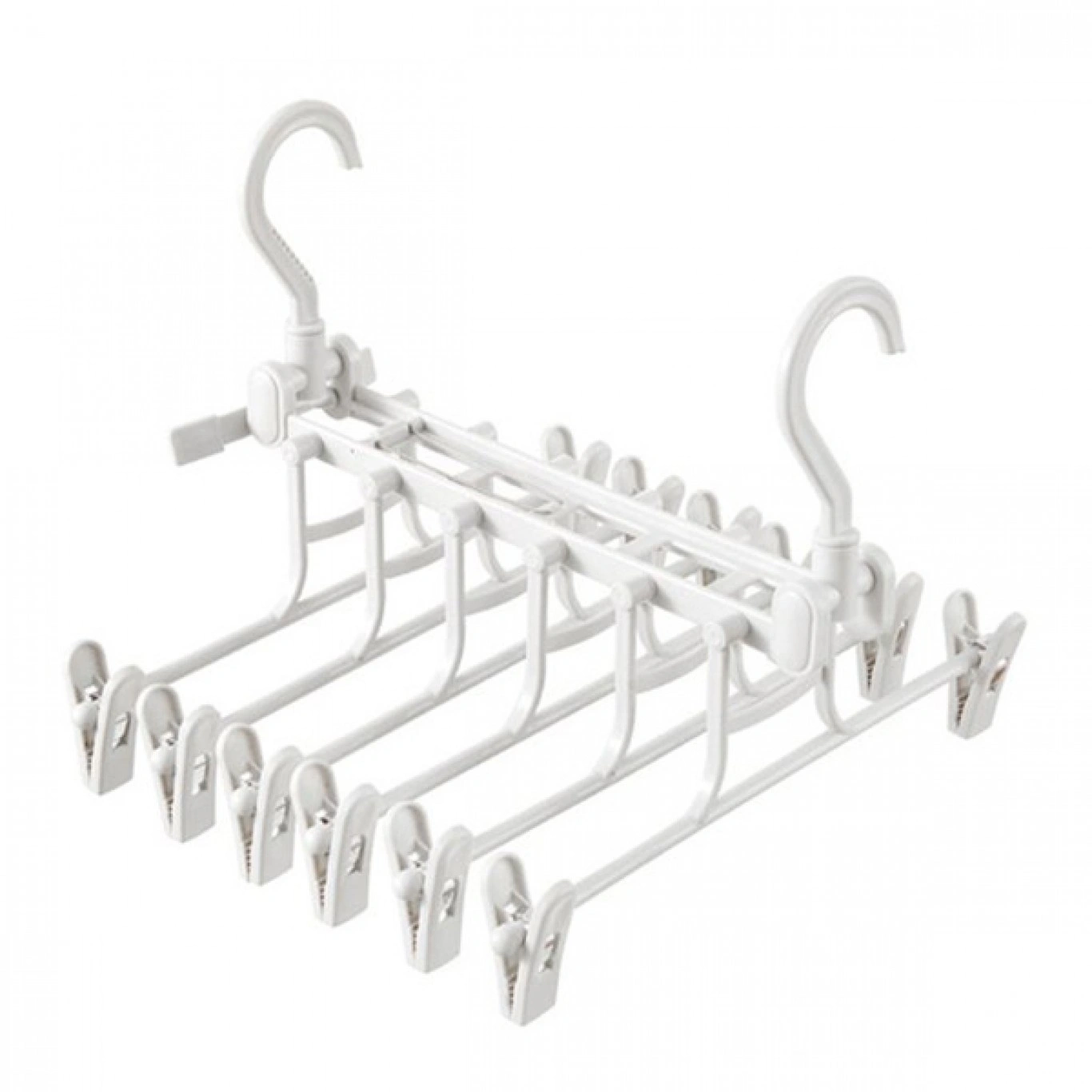 Τηλεσκοπική Πτυσσόμενη Κρεμάστρα Παντελονιών-Ρούχων με Κλιπ Organizer 34,5x34x27 cm Τηλεσκοπική Πτυσσόμενη Κρεμάστρα Παντελονιών-Ρούχων με Κλιπ Organizer 34,5x34x27 cm