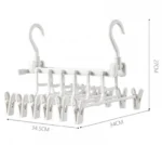 Τηλεσκοπική Πτυσσόμενη Κρεμάστρα Παντελονιών-Ρούχων με Κλιπ Organizer 34,5x34x27 cm