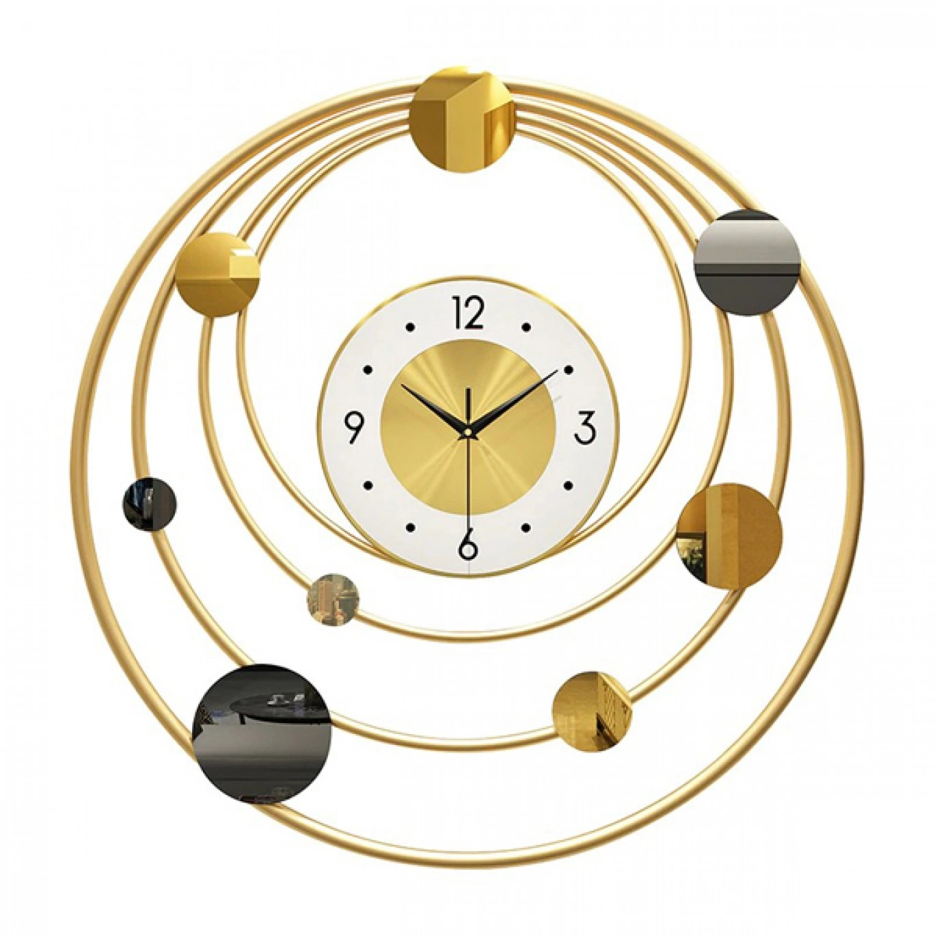 Υψηλής Ποιότητας Μεταλλικό Pολόι Tοίχου με Πλανήτες 60x60 cm Υψηλής Ποιότητας Μεταλλικό Pολόι Tοίχου με Πλανήτες 60x60 cm