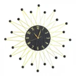 Χρυσό Υψηλής Ποιότητας Pολόι Tοίχου σε Σχήμα Αστεριού 70x70 cm