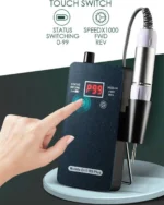 Φορητός Επαναφορτιζόμενος Τροχός Μανικιούρ Πεντικιούρ με Ψηφιακή Οθόνη και Πλήκτρα Αφής R9PLUS