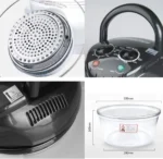 Φούρνος 13lt - Φουρνάκι Ρομπότ με Λάμπα Αλογόνου Sokany Μαύρο