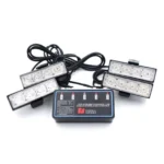 Αδιάβροχος Προβολέας με 60 Διπλά LED Ψυχρός & Κίτρινος Φωτισμός - Μπάρα Αυτοκινήτου με Λειτουργία Flashing - Strobe 180W 12V Εκτάκτου Ανάγκης SOS