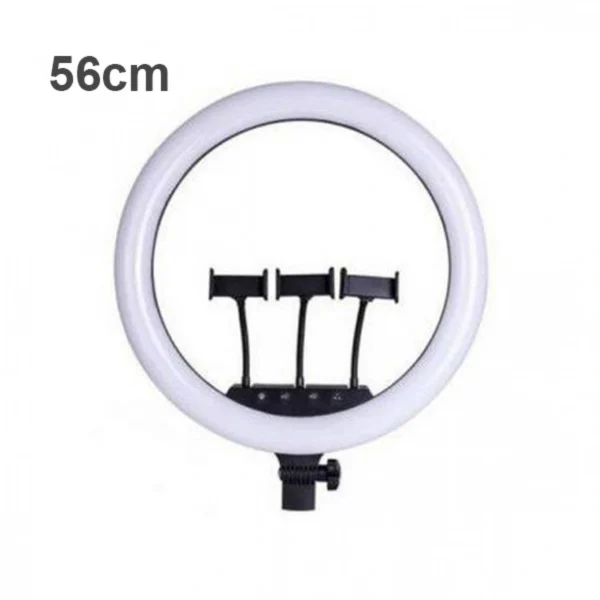 Φωτογραφικό Φωτιστικό Τηλεχειριζόμενο Δαχτυλίδι LED 56cm με Ρυθμιζόμενο Θερμό & Ψυχρό Φωτισμό - Dimmer - Ring Light Lamp