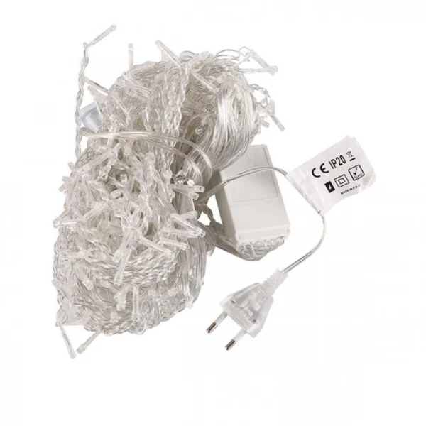 Χριστουγεννιάτικα Λαμπάκια Κουρτίνα με 240LED με Πολύχρωμο led Φωτισμό και 8 Προγράμματα Arrango AN57388